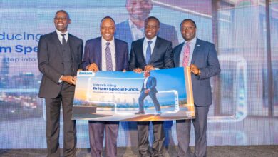 Britam executives and financial market leaders unveil Britam Special Funds at Britam Towers in Nairobi, Kenya.