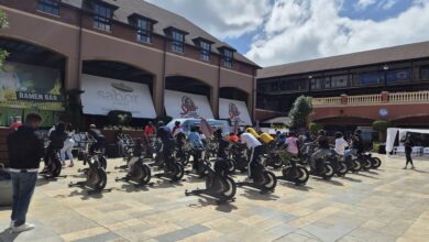Group spin workout at The Hub Karen during the Hub Fit Wellness Day on 10 October 2026.