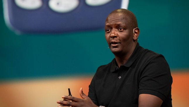 Sitoyo Lopokoiyit, Absa Chief Executive for Personal and Private Banking, discussing the Tanzania mobile money market and digital financial integration.