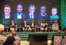 Panel of cybersecurity experts discussing AI compliance and data protection for Kenyan businesses at the Safaricom Cybersecurity Summit 2026.