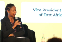 Anne Kinuthia-Otieno, Vice President and Head of East Africa at Visa, speaking on AI agent payments and security at Glovo Kenya's Future of Commerce Summit