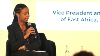 Anne Kinuthia-Otieno, Vice President and Head of East Africa at Visa, speaking on AI agent payments and security at Glovo Kenya's Future of Commerce Summit