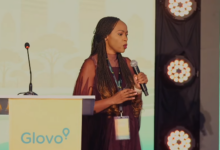 Caroline Mutuku, Country Managing Director of Glovo Kenya, speaking about AI shopping assistant conversion rates at the Future of Commerce Summit