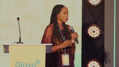 Caroline Mutuku, Country Managing Director of Glovo Kenya, speaking on digital commerce growth across Nairobi's residential neighbourhoods at the Future of Commerce Summit