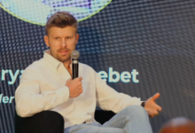 Dima Rasnovsky, Regional General Manager for Africa at Glovo, speaking on retail systems integration and digital commerce at Glovo Kenya's Future of Commerce Summit
