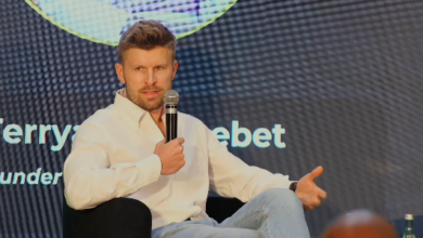Dima Rasnovsky, Regional General Manager for Africa at Glovo, speaking on retail systems integration and digital commerce at Glovo Kenya's Future of Commerce Summit
