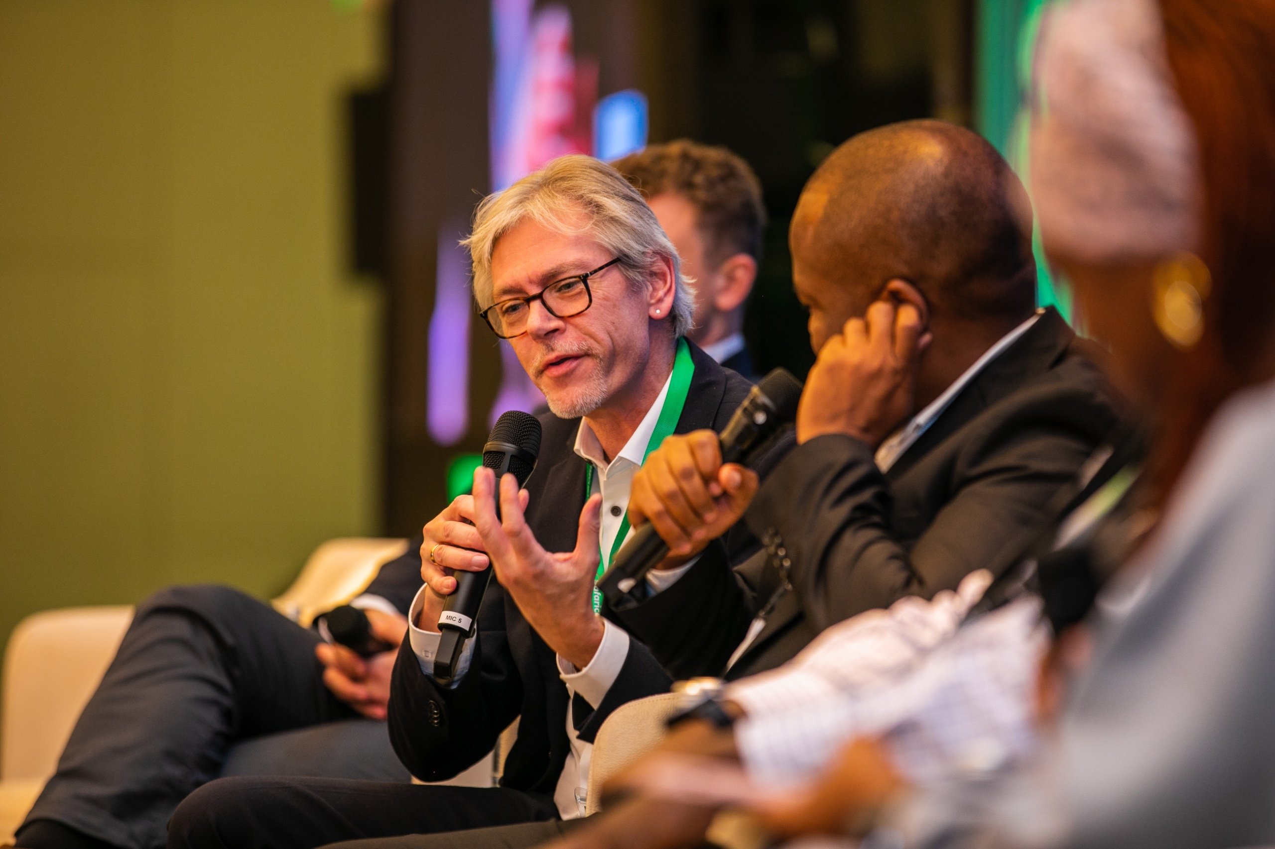 Dr. Markus Leberecht, Principal Engineer at Intel, speaking about confidential computing for AI security at the Safaricom Cybersecurity Summit 2026.