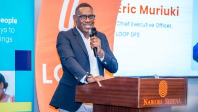 Eric Muriuki speaking at a past LOOP DFS event prior to his appointment as Managing Executive for Pan-African Growth Strategy, Platforms and Digital Ventures at Absa Group.