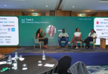 Panelists discussing commercial solar financing in Kenya during the Renewable Energy Innovations session at GreenShift Forum 2026.