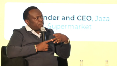 Willy Kimani, Founder and CEO of Jaza Supermarket, speaking on WhatsApp ordering, M-PESA integration, and neighbourhood delivery operations at the Future of Commerce Summit